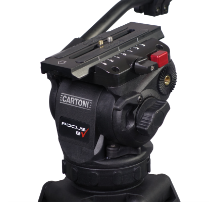 Cartoni FOCUS 8 Red Lock ALU Tripod System (KF08-RLM)